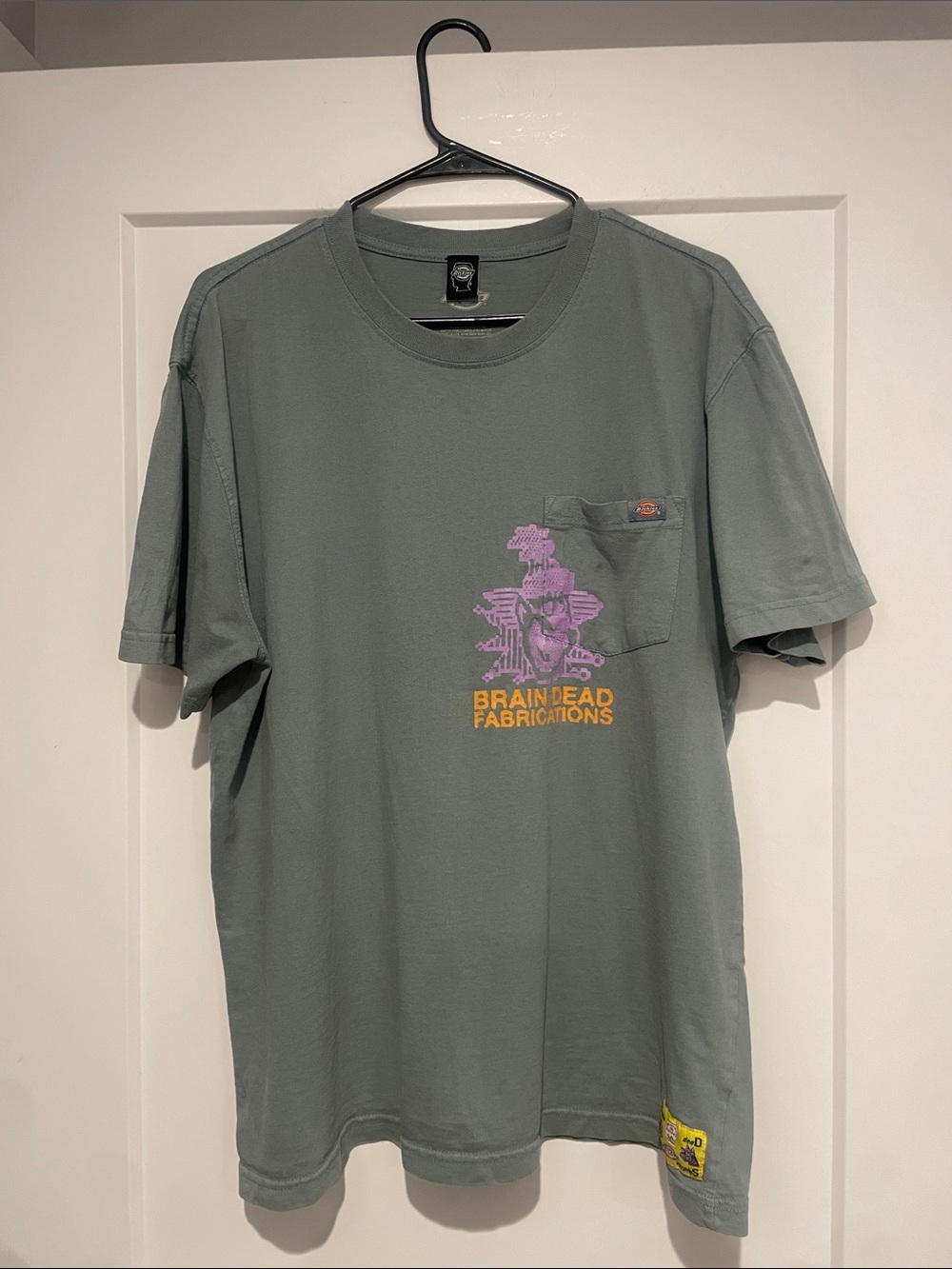 Brain Dead x Dickies Pocket Tee w graphic and back hit